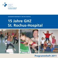 15 Jahre GHZ St. Rochus-Hospital - St. Rochus-Hospital Castrop ...