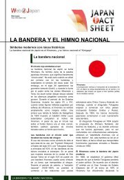 La Bandera y el Himno Nacional - Web Japan