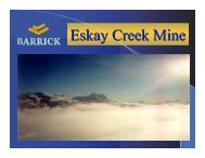 Eskay Creek Mine - Minerals North