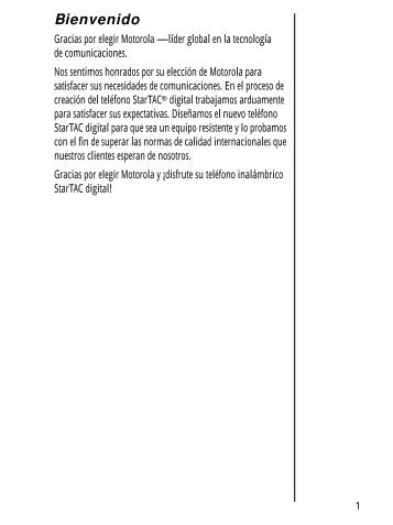Bienvenido - Motorola