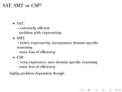 Introduction to SAT (constraint) solving - Crest