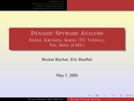 Dynamic Spyware Analysis - Egele, Kruegel, Kirda ... - LARA - EPFL