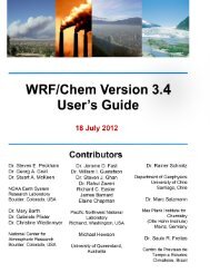 WRF/Chem Version 3.4 User's Guide - RUC - NOAA