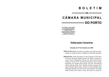 BOLETIM 3521 - CÃ¢mara Municipal do Porto