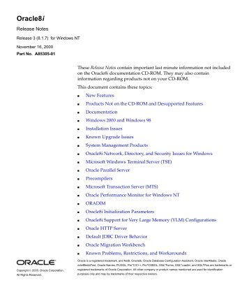 Oracle8i