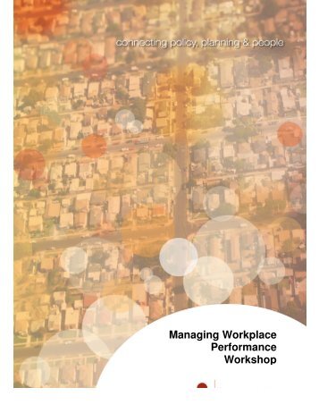 Managing Workplace Performance Workshop - 3p Consulting