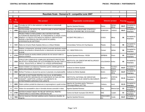 rezultate finale evaluare