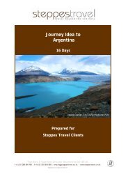 Journey Idea to Argentina - Steppes Travel