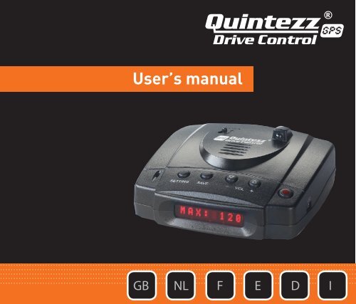 Drive Control manual GB - Quintezz