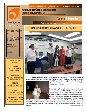 Boletin Informativo Extraordinario 3, volumen 2 - Amocvies