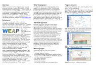 Download the WEAP brochure - Stockholm Environment Institute-US ...