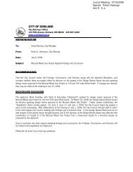 Resolution R-4715, Adopting Findings and ... - City of Kirkland