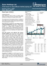 Ezion Holdings Limited - First-mover in Asia liftboat market paying off