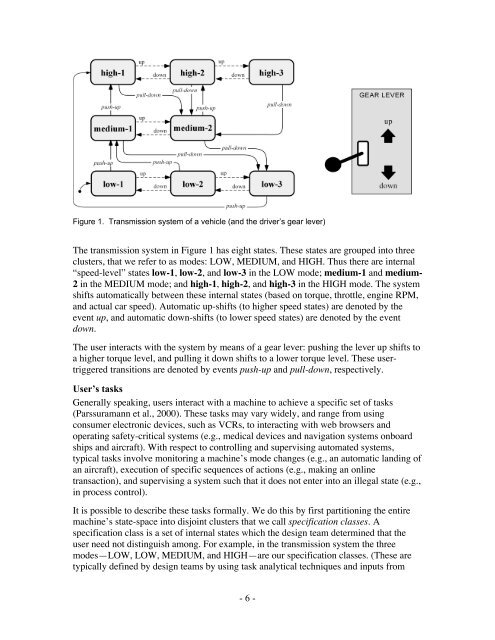 formal analysis and automatic generation of user interfaces