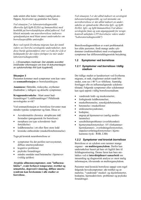 Diagnostikk og behandling av Lyme-Borreliose - Norsk Lyme ...