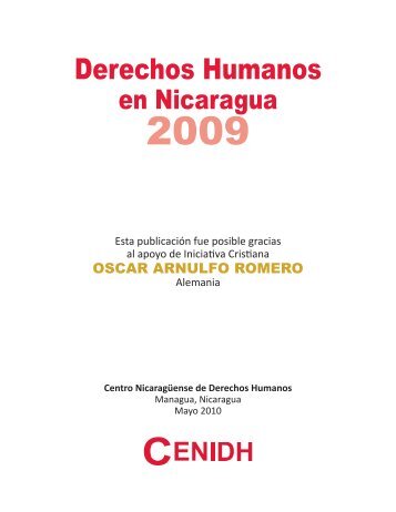 Centro NicaragÃ¼ense de Derechos Humanos - Sidoc