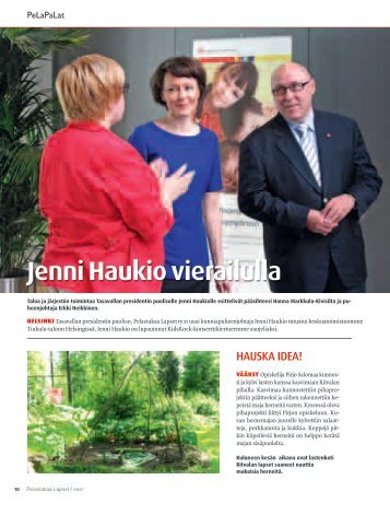 Jenni Haukio vierailulla - Pelastakaa Lapset ry