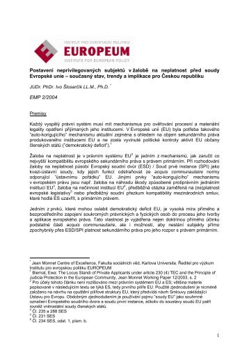 PDF souboru - EUROPEUM Institute for European Policy