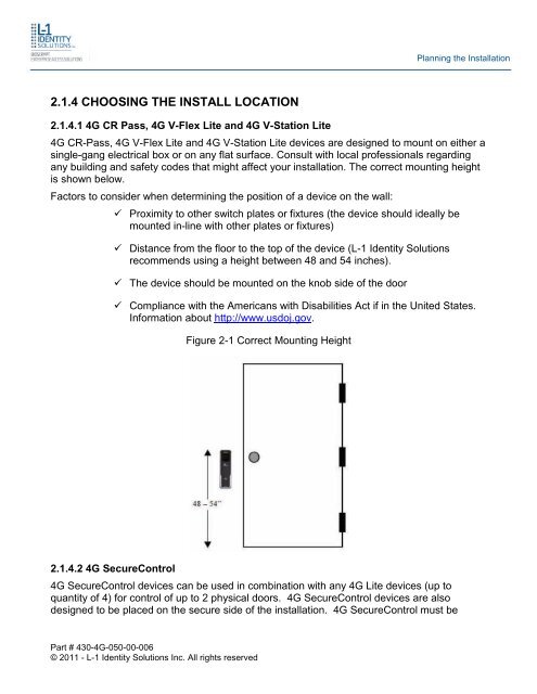 4G INSTALLATION GUIDE - Morpho