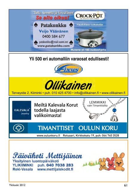 Ykilooki - PudasjÃ¤rvi-lehti ja VKK-Media Oy