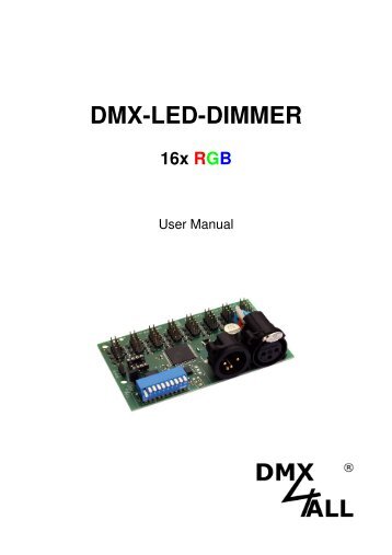 DMX-LED-DIMMER - DMX4ALL GmbH