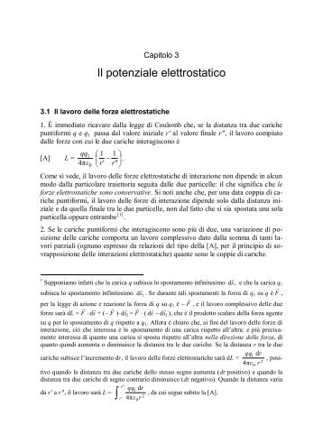 Energia potenziale elettrostatica - Giovanni Tonzig