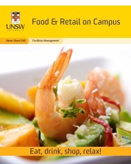 Food & Retail on Campus - UNSW Facilities Management