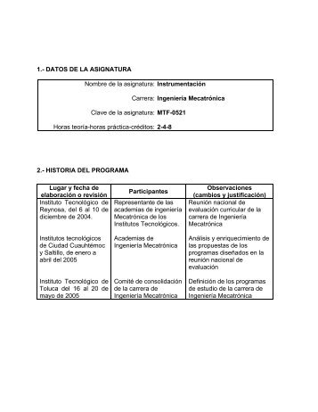 instrumentacion_Ing Mecatronica.pdf - Manual Normativo ...