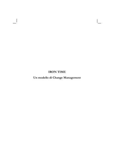IRON TIME Un modello di Change Management  - IRON TIME - Urmet