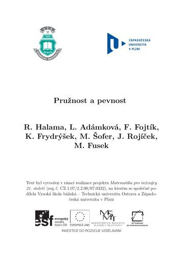 PruÅ¾nost a pevnost (9 MB) - Matematika pro inÅ¾enÃ½ry 21. stoletÃ­ ...