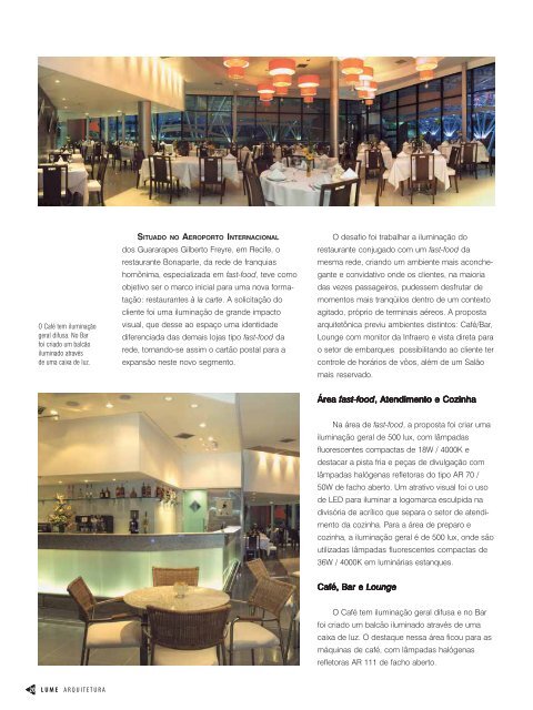 Restaurante Bonaparte Aeroporto - Lume Arquitetura