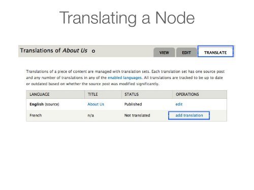 Multilingual Content in Drupal 7 and 8 - DrupalCon Munich 2012