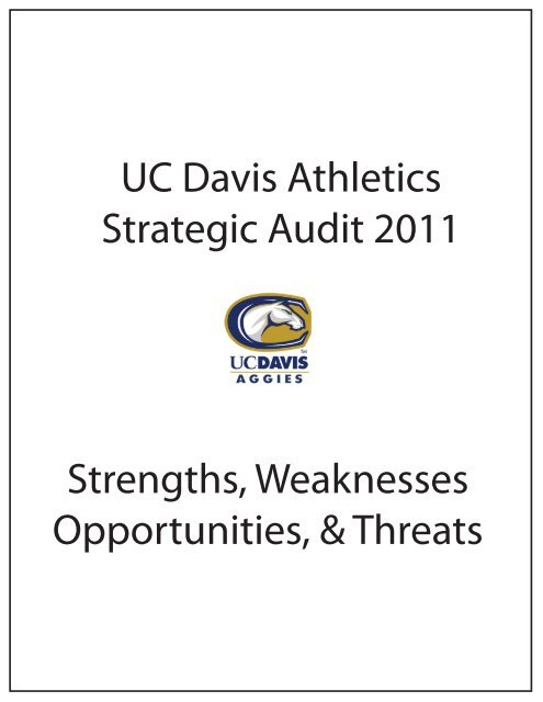 Strengths, weaknesses, opportunities and threats (SWOT ... - UC Davis