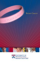 breast cancer research support fund - Abramson Cancer Center