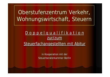 Steuerfachangestellte/r mit Abitur - Steuerberaterkammer Berlin