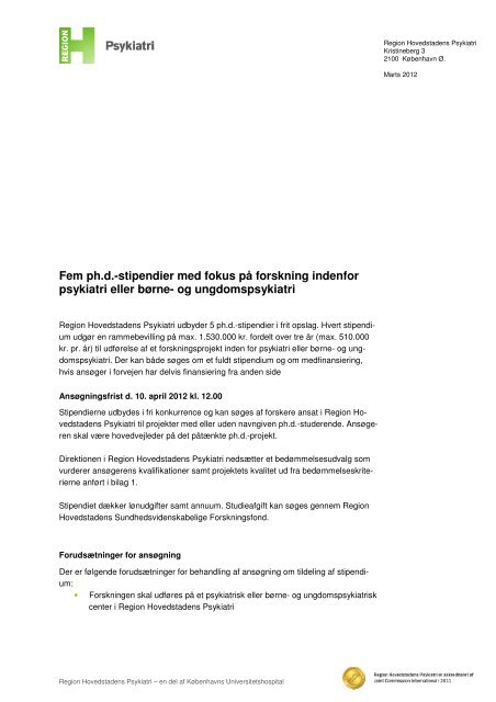 Opslag Region Hovedstadens Psykiatri