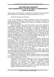 Carta del Padre General - Provincia de EspaÃ±a, Orden de San AgustÃ­n