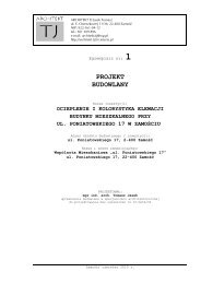 Projekt budowlany - zał 1 - Zakład Gospodarki Lokalowej w Zamościu