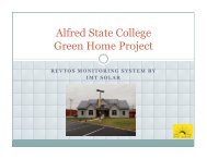 Alfred State College Green Home Project