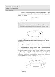 Se am F1 e F2 dois pontos distintos pertencentes a um plano e um ...