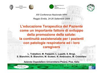 L'educazione Terapeutica del Paziente come un importante fattore ...