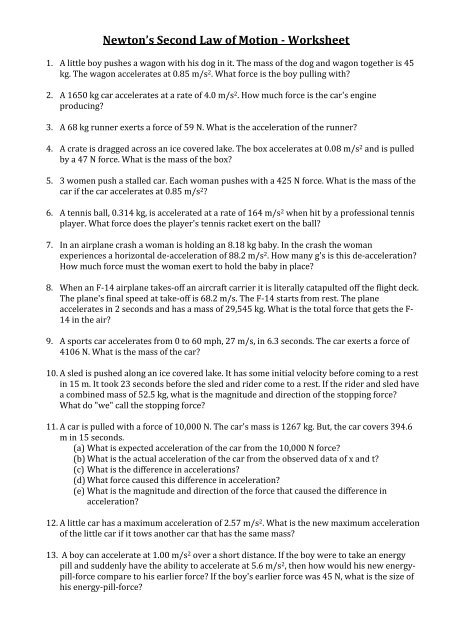 newton-s-second-law-of-motion-worksheet