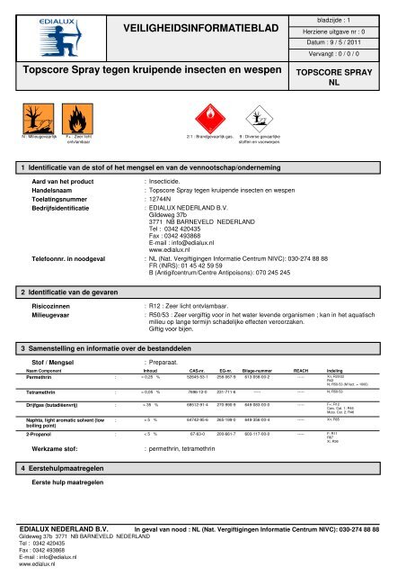 Topscore Spray tegen kruipende insecten en wespen - Rentokil