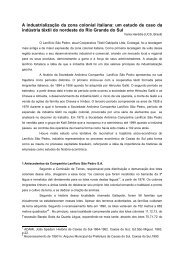 A industrializaÃ§Ã£o da zona colonial italiana: um estudo de ... - FEE