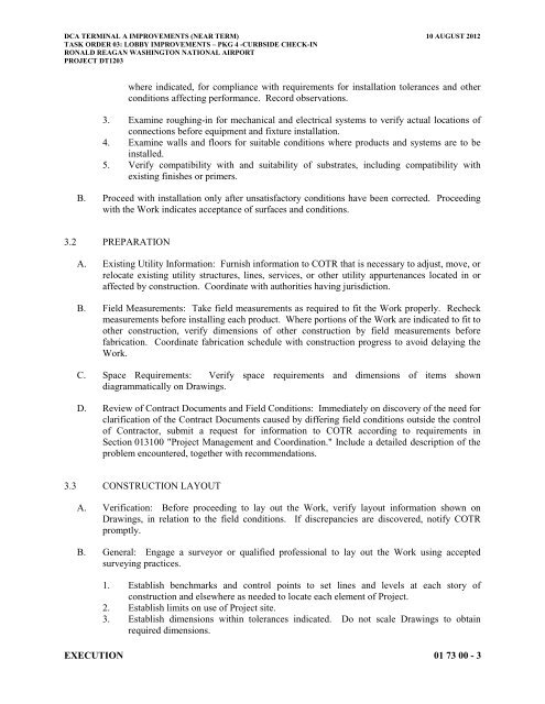 Attachment 1: Specifications - Metropolitan Washington Airports ...