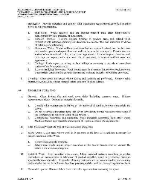 Attachment 1: Specifications - Metropolitan Washington Airports ...