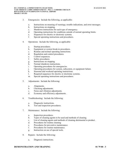 Attachment 1: Specifications - Metropolitan Washington Airports ...