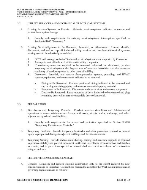 Attachment 1: Specifications - Metropolitan Washington Airports ...