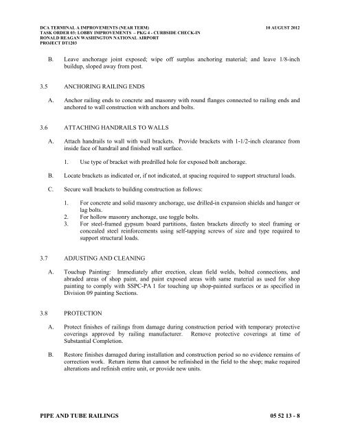 Attachment 1: Specifications - Metropolitan Washington Airports ...