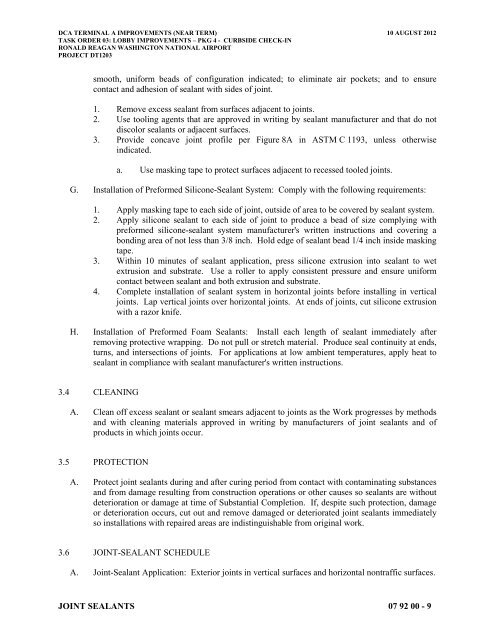 Attachment 1: Specifications - Metropolitan Washington Airports ...